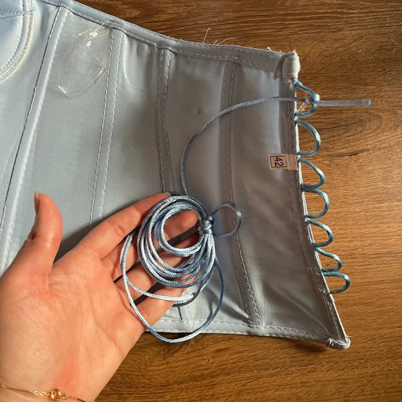 NWOT Blue Corset - Picture 9 of 9